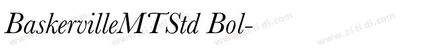BaskervilleMTStd Bol字体转换